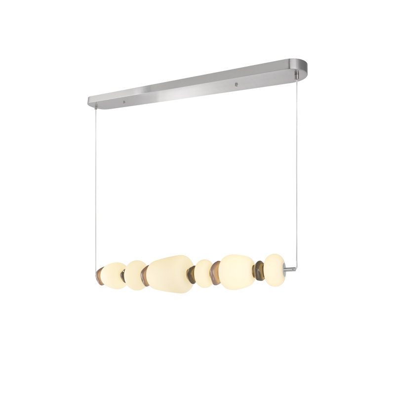 Linear Island Pendant - Satin Nickel