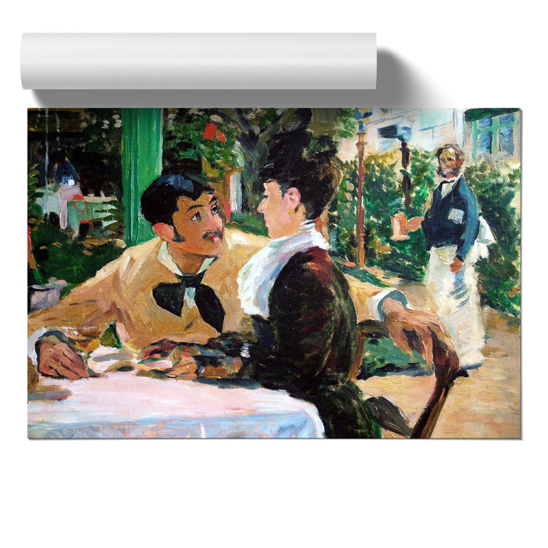 At Father Lathuille by Edouard Manet - Frameless Print, 30cm H x 42cm W x 0.1cm D