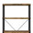 Rustic Nutmeg 2-Piece Computer Desk And Bookcase