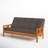 Lakel Full-Size Futon Frame Includes 6" Innerspring Mattress-108726645-3771031