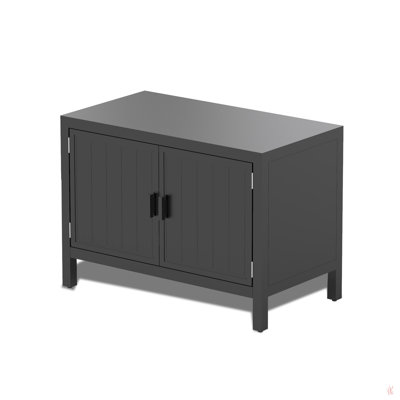 Îlot de cuisine extérieur avec rangement, îlot de rangement extérieur en aluminium pour table de cuisson, armoire de rangement pour barbecue avec table de préparation pour l'extérieur