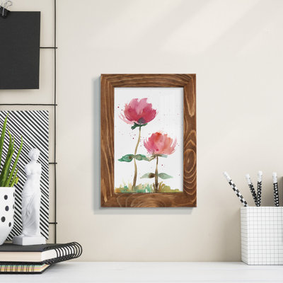 «Pink Fleurs I», impression sur papier