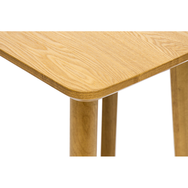 Table de salle à manger rectangulaire avec pieds en bois massif, table de salle à manger de style campagnard pour cuisine / salle à manger / chambre d'amis