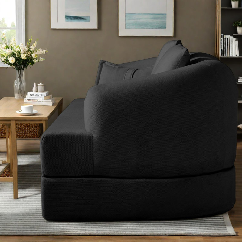Canapés pliables à compression, canapé-lit moderne en chenille 2 places pour la maison