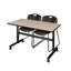 Table de nidification Nickilis, 2 chaises empilables Zeng-32668116-32668108