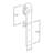 Miniature Bi-folding Sliding Double Barn Door Hardware (Door Not Included)-87688732-87688730