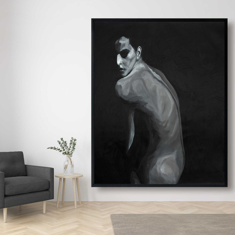 Denuded - Figurative Framed Canvas for Home Decor