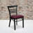 Prompton Three-Slat Ladder Back Metal Restaurant Chair-208113641