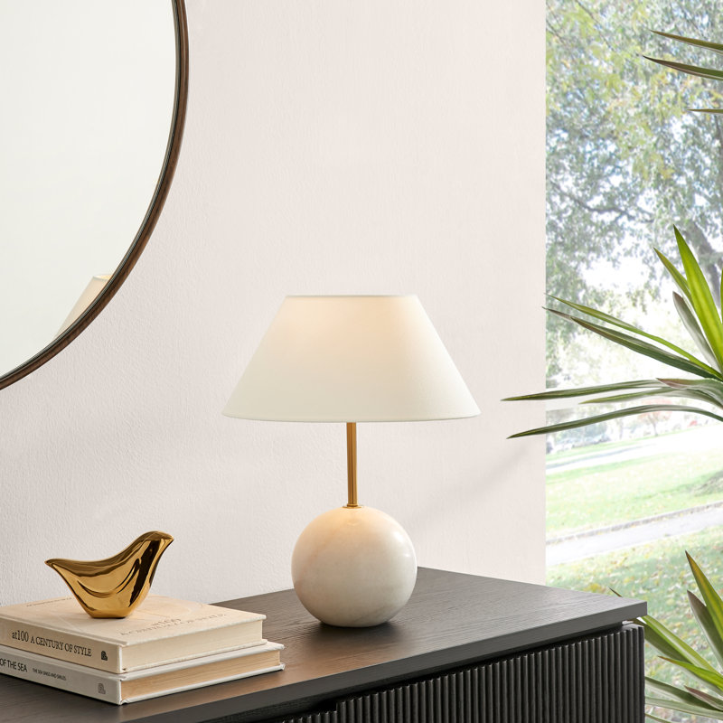 Kessel Marble Table Lamp, White