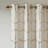 Total Blackout Metallic Print Grommet Top Curtain Panel Pair(2 Pcs Window Panels)-744017200-744017207