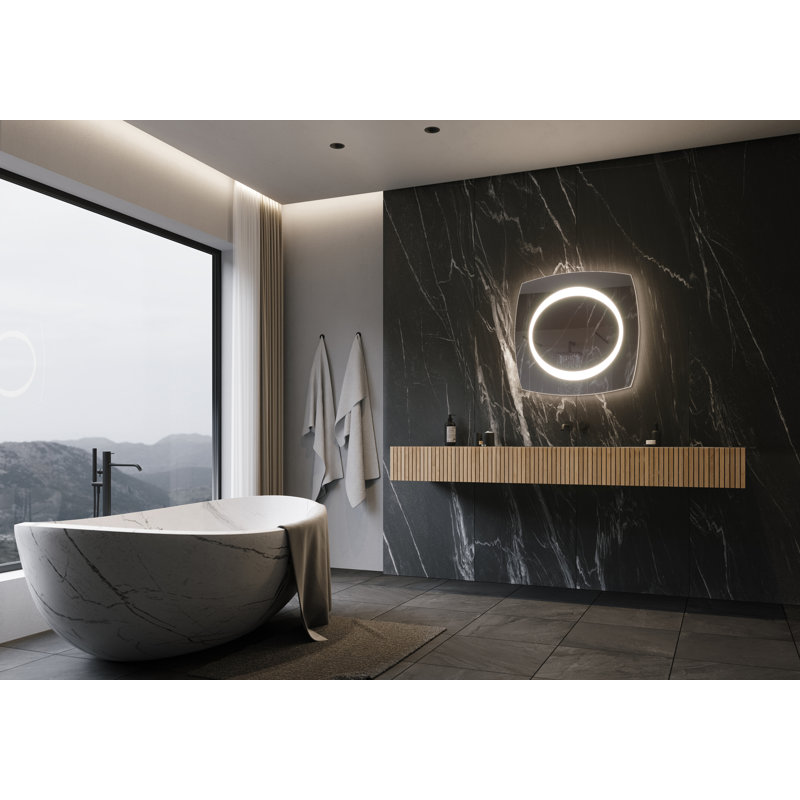 Miroir mural/salle de bain illuminé meuble-lavabo Frode
