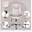 Fauteuil de direction avec accoudoirs rabattables rembourrés, chaise de bureau en microfibre à haut dossier, fauteuil d'ordinateur pivotant à hauteur réglable et fonction d'inclinaison-529395814
