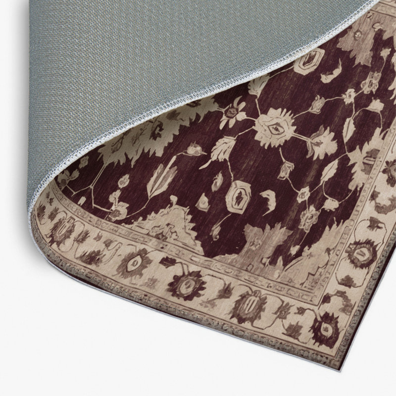 Overdyed Beige Indoor and Outdoor Area Rug, Rectangulaire 2 pi x 3 pi