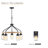 Albie 5 - Light Wagon Wheel Chandelier