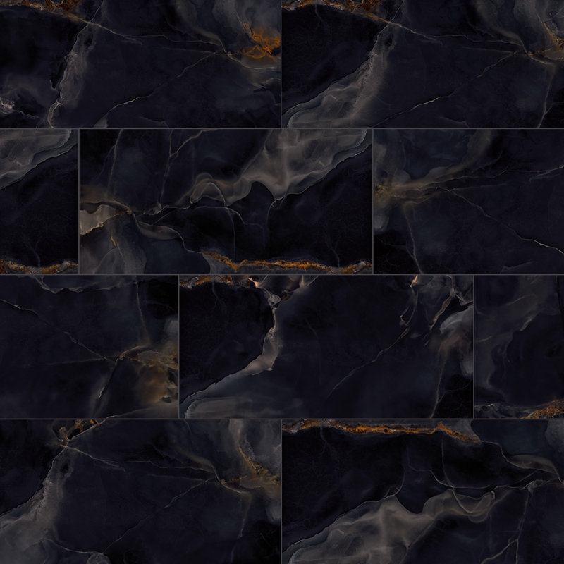 Carreau en porcelaine onyx Eclipse 12X24, Noir mat