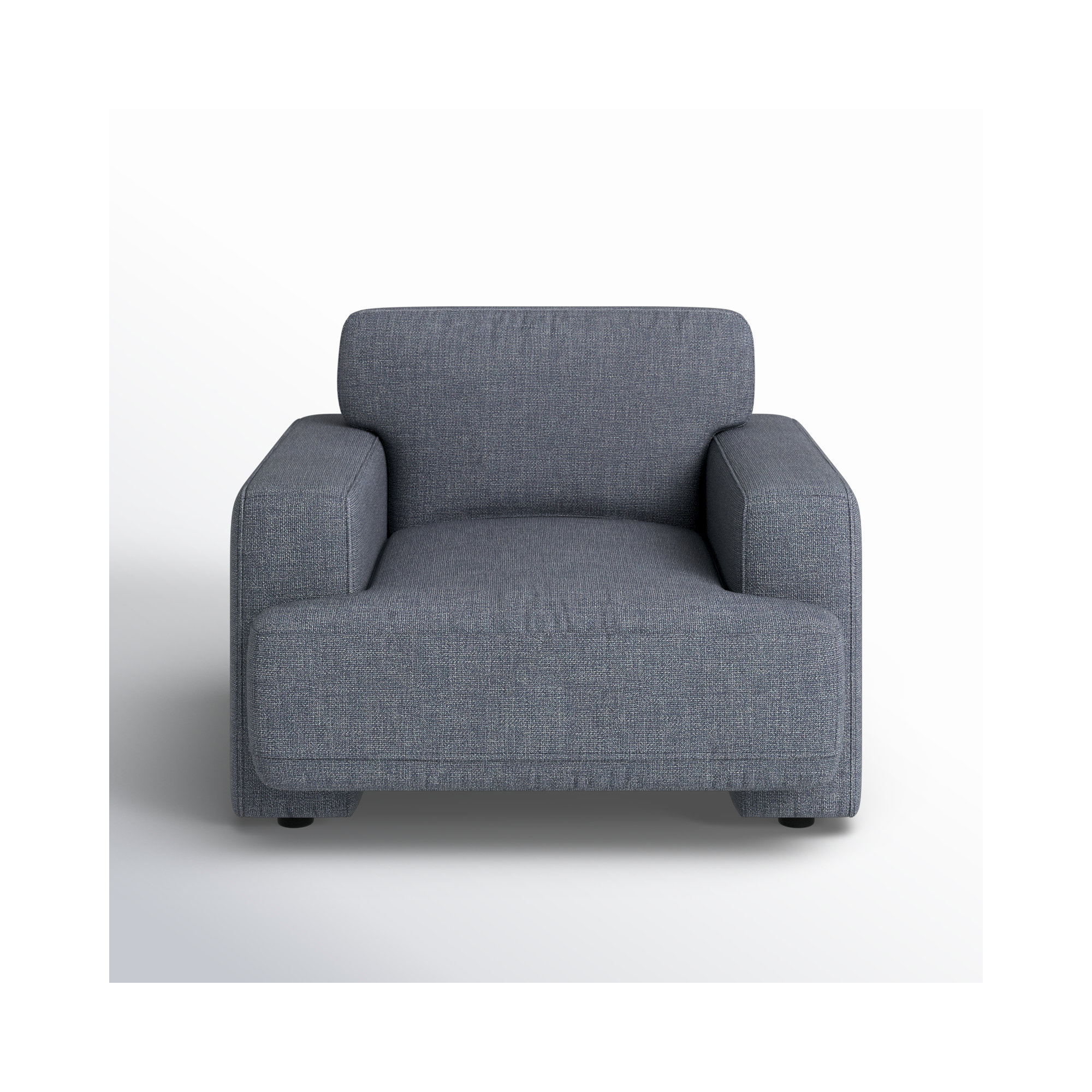 Ives 42'' Oversized Upholstered Armchair, Luna Charcoal
