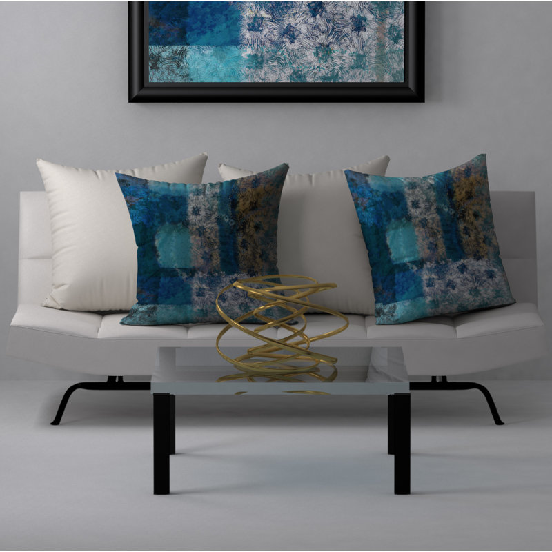 Housse de coussin carrée/insert, 18 po x 18 po