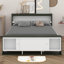 Lit plateforme double avec lit gigogne-427107573