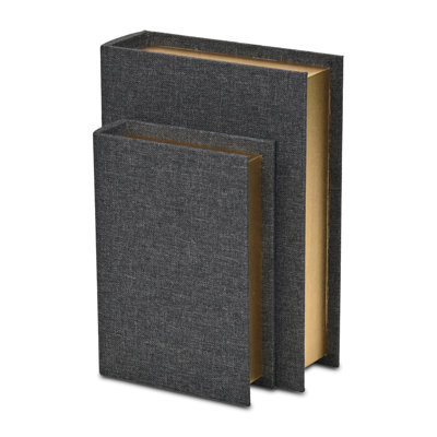 Aiyanna 2 Piece Fabric Book Box Set
