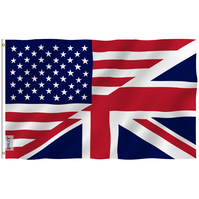 Drapeau de l'amérique de la Grande-Bretagne drapeau de la maison 36 po x 60 po Polyester