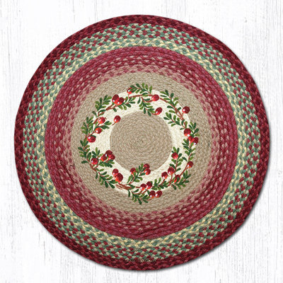  RP-390 Cranberries Round Patch 27"x27"