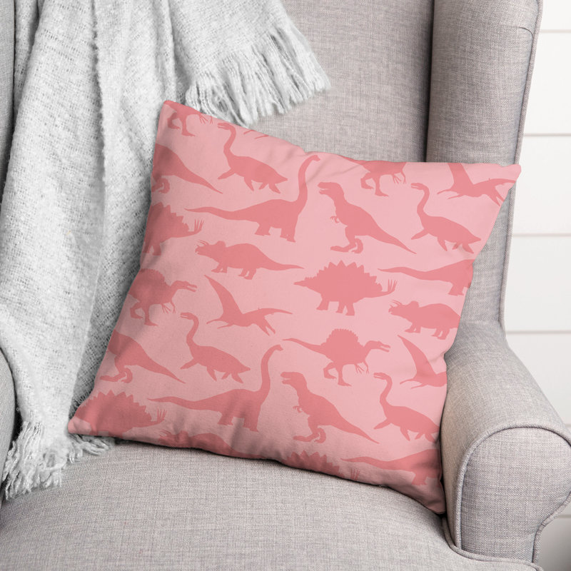 Throw Pillow, Pink/Pink