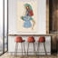 «Serene Cello Player Abstract», art mural moderne et serein-129006544