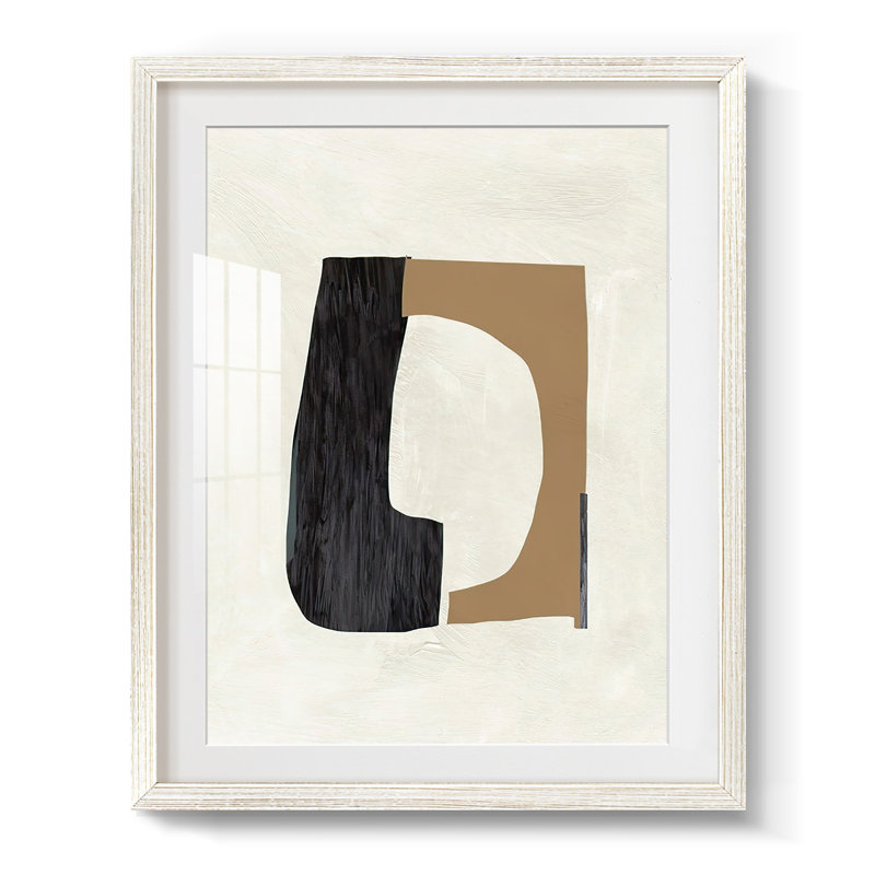 Carton découpé II - Impression encadrée, H 19,5 po x l 16,5 po, Blanc