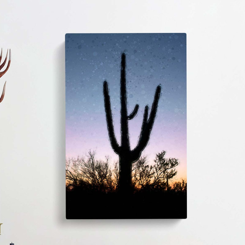 Saguaro Cactus In Tucson Arizona - Wrapped Canvas, 91cm H x 60cm W x 3cm D