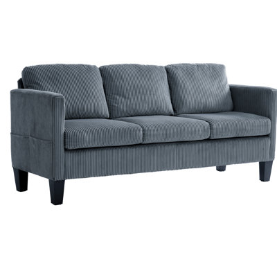 Grey Velvet L-Shaped , Multi-Functional Design For Living Rooms, Memory Foam Filler, Square Arms, Easy Assembly 4 Modern Luxury Small Areas, Medium-Soft Plushness, Quick Setup