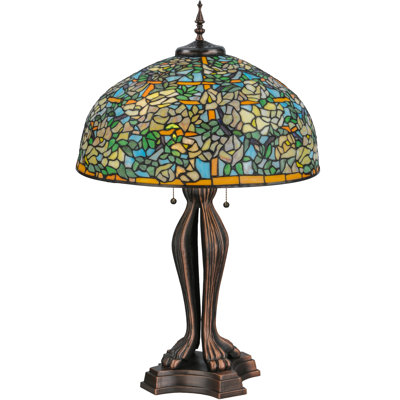 36" High Tiffany Laburnum Trellis Table Lamp