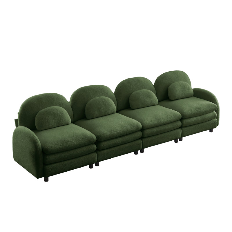 Canapés Cloud Comfort, canapé moderne modulaire 4 places Teddy pour la maison