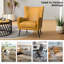 Cahyadi 76cm W Modern Faux Leather Chair with Wingback-387957347