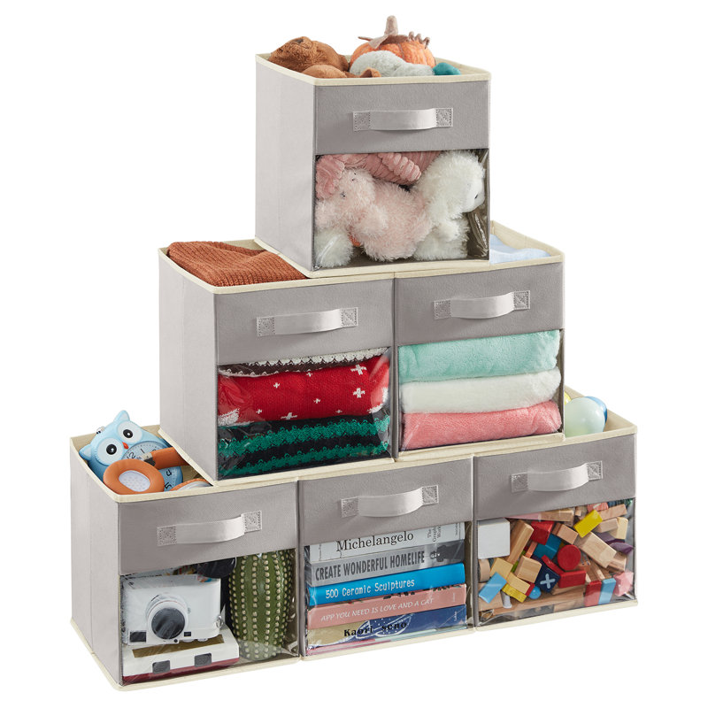 17 Stories Fabric Storage Bag, Light Grey