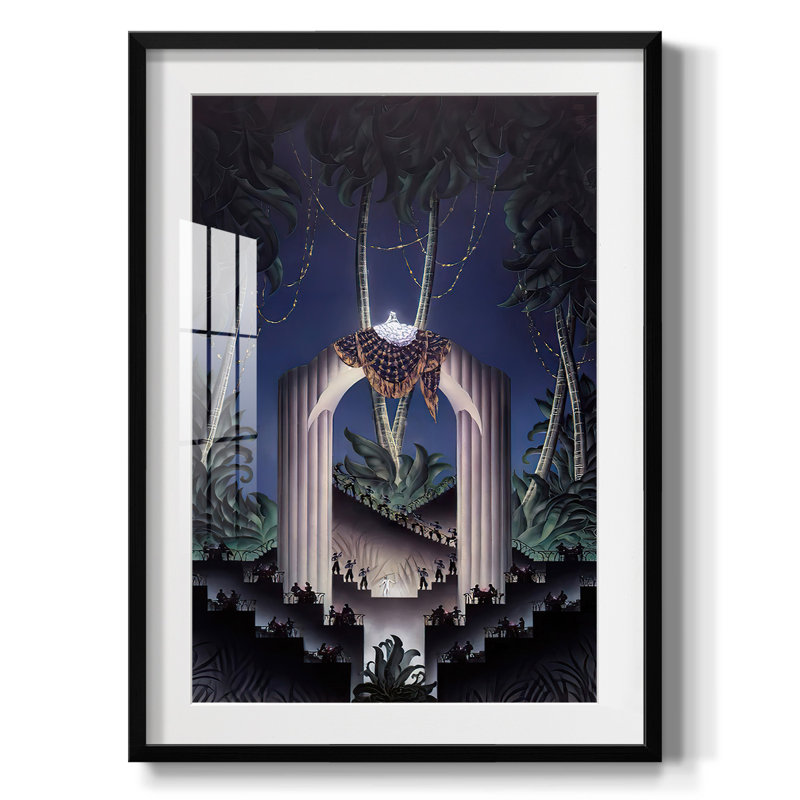 Metropolis, Papier avec cadre noir, Blanc