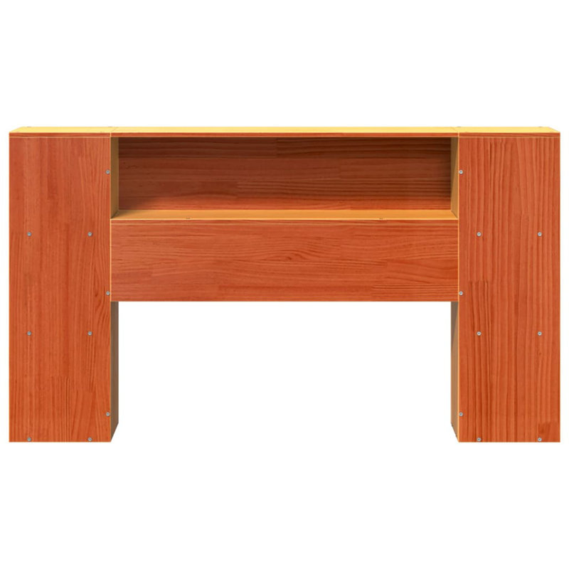 Solid Wood Headboard, Double (4'6), Wax Brown