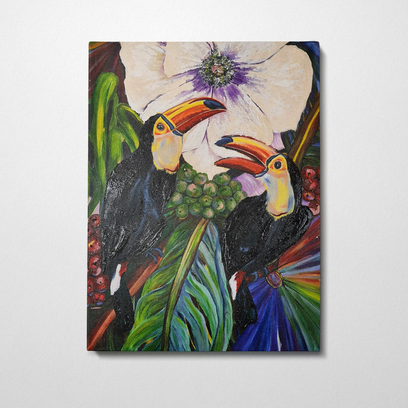 Elena - Wrapped Canvas Painting, 50cm H x 50cm W x 3cm D