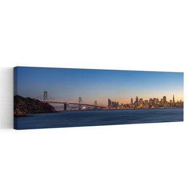 San Francisco Bay, crépuscule, abstrait, architecture contemporaine, art mural