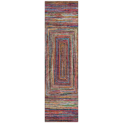 Machine Washable Indoor/Outdoor Xhevrie ACN1725 Paprika Rug