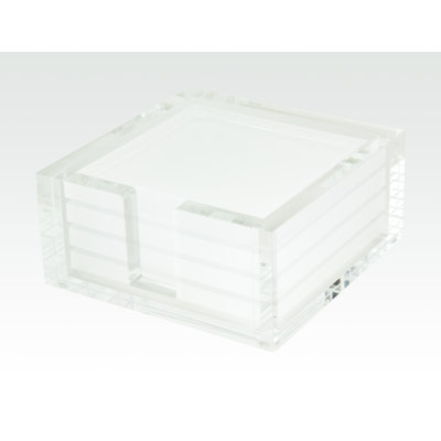 Glass Coaster Set With Holder