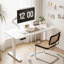 Bureau électrique Inbox Zero Ozia 55 po x 24 po avec contrôleur mémoire, blanc DESK-AGH-4E2B-28-203998147