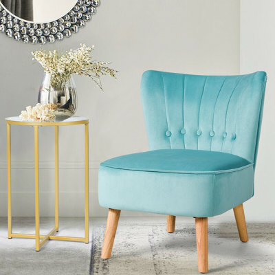 Fauteuil de chambre en velours de 21 po de largeur Tisdale