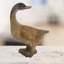 Seamus GOOSE 30cm Carved Wood Effect