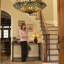 Lampe de table noire 17,8 po