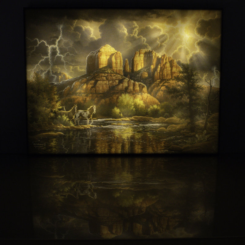 Art mural entièrement illuminé à DEL Sedona Majesty 18 x 24