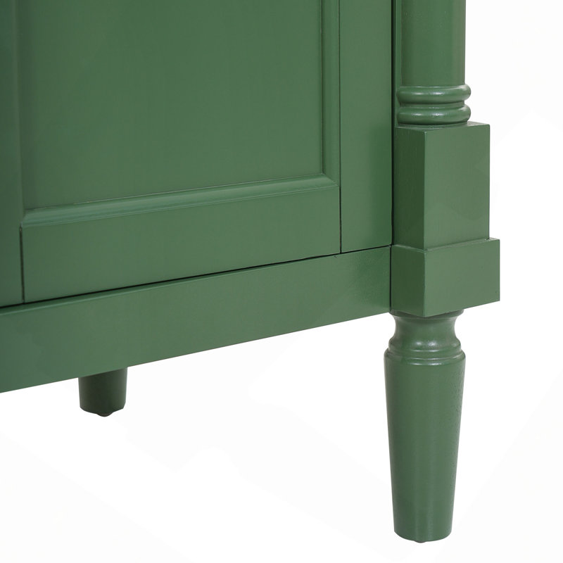 Armoire de meuble-lavabo 30 po avec lavabo en céramique 30 po, armoire de rangement avec portes à fermeture douce et pieds en bois massif