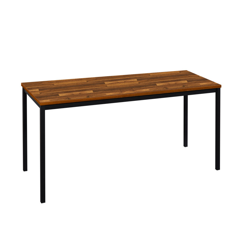 Bureau Lakeicha, Acacia / noir, H 29,5 po x l 63 po x P 23,6 po, Brun