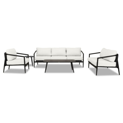 Delaine 5 Piece Sunbrella Sofa Seating Group with Sunbrella Cushions -  Joss & Main, 9C17EC34B01D40C5901FFAD14913A591