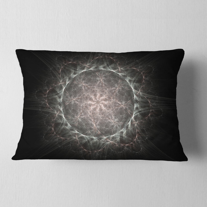 Coussin lombaire à fleur arrondie floral