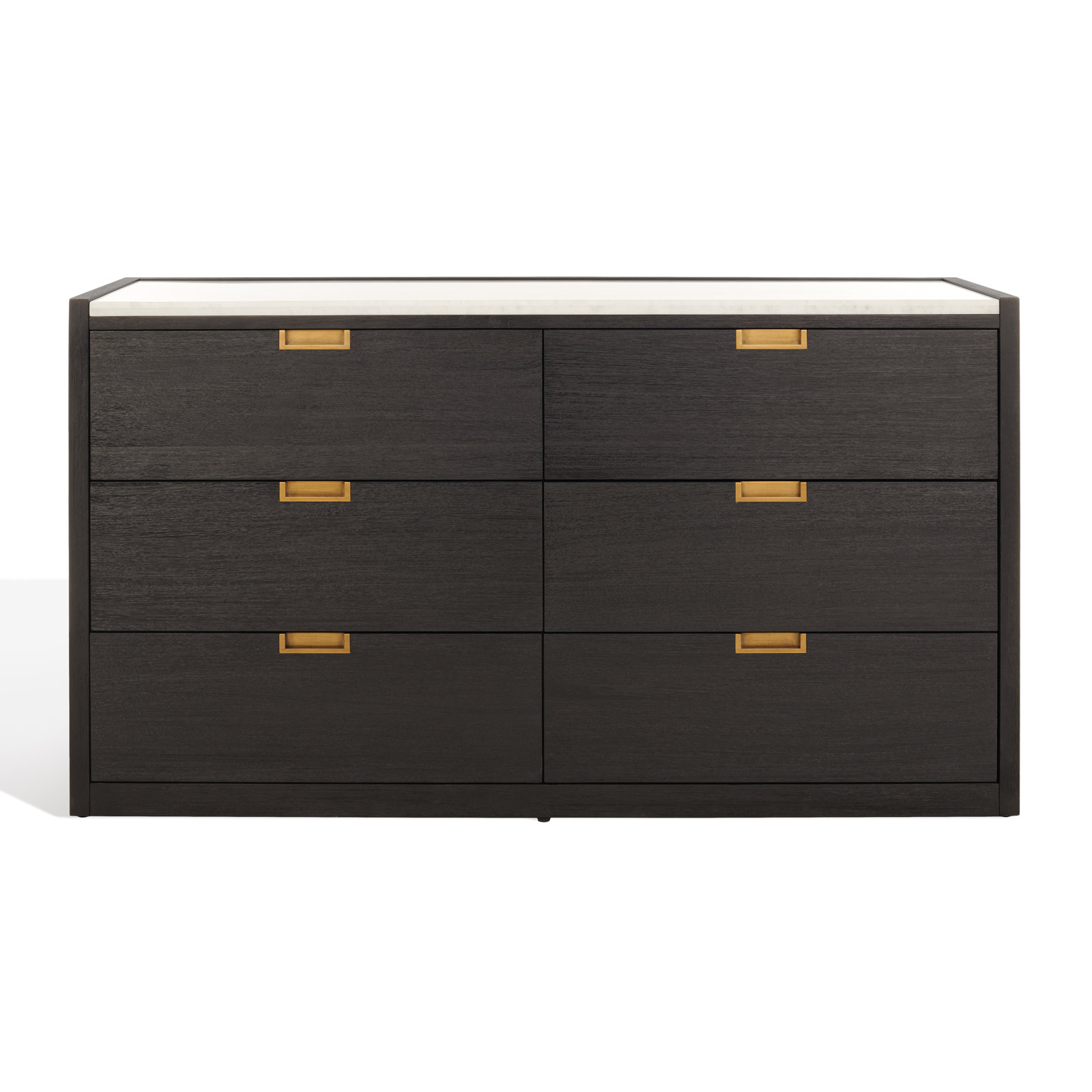 Eliane 6 - Drawer Double Dresser, Black